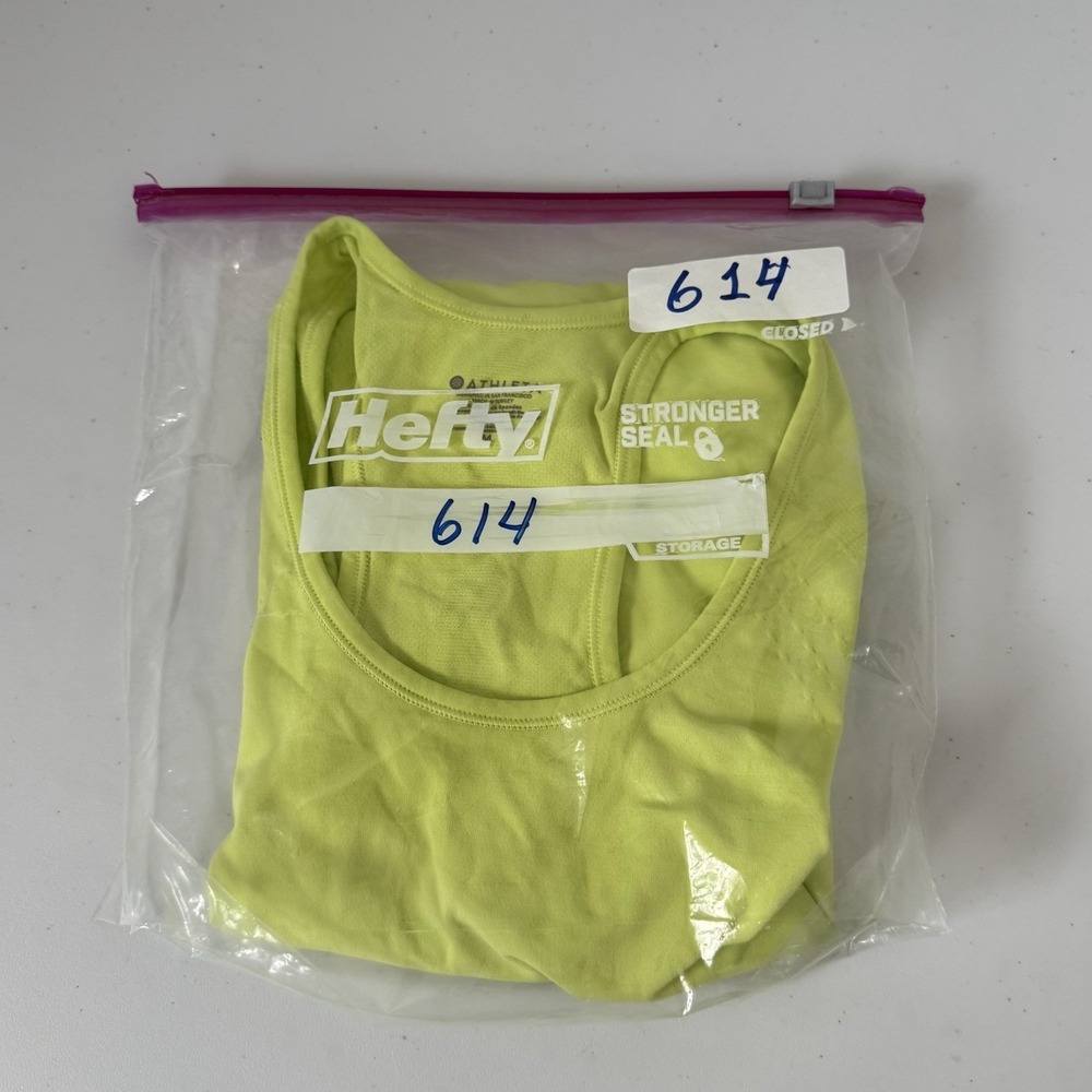 Athleta Speedlight Racerback Neon Yellow Tank Top Women's M Athliesure Workout - Picture 7 of 7